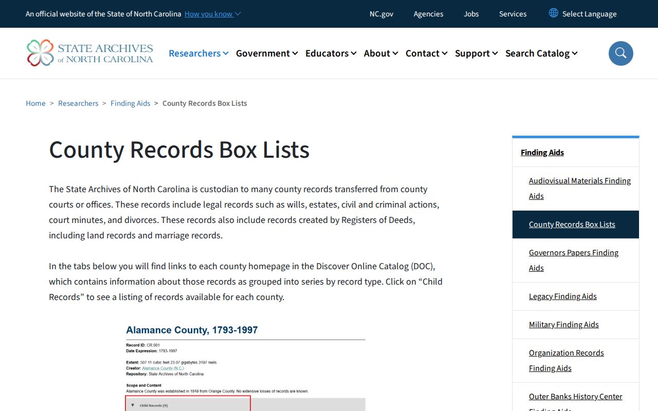 Davie County archival records related to historical county and jail records